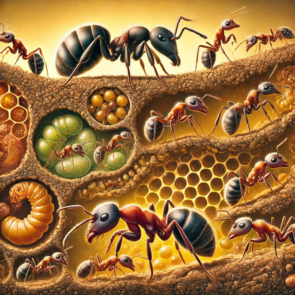 Ants the life cycle of ants